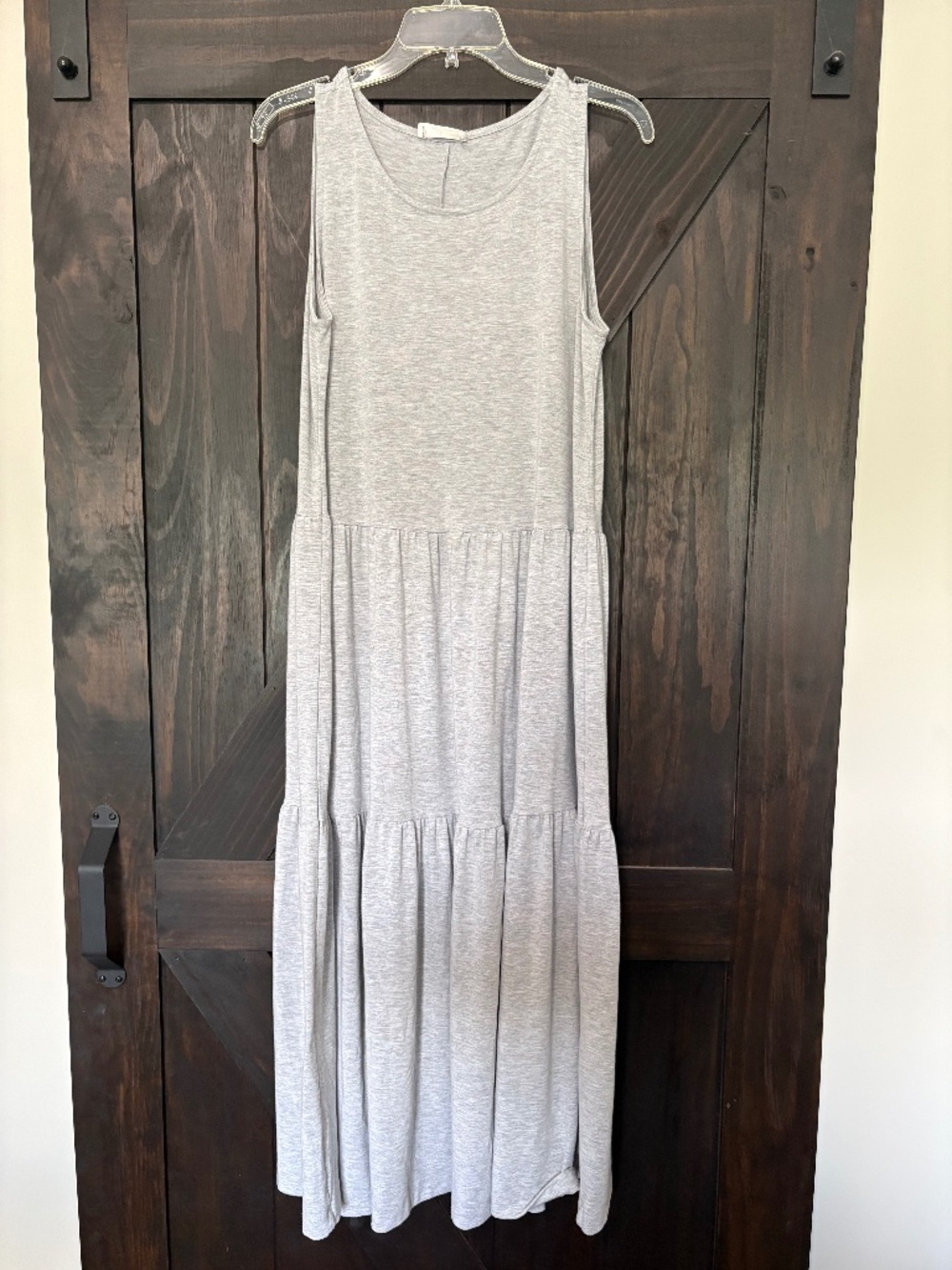 Gray maxi dress